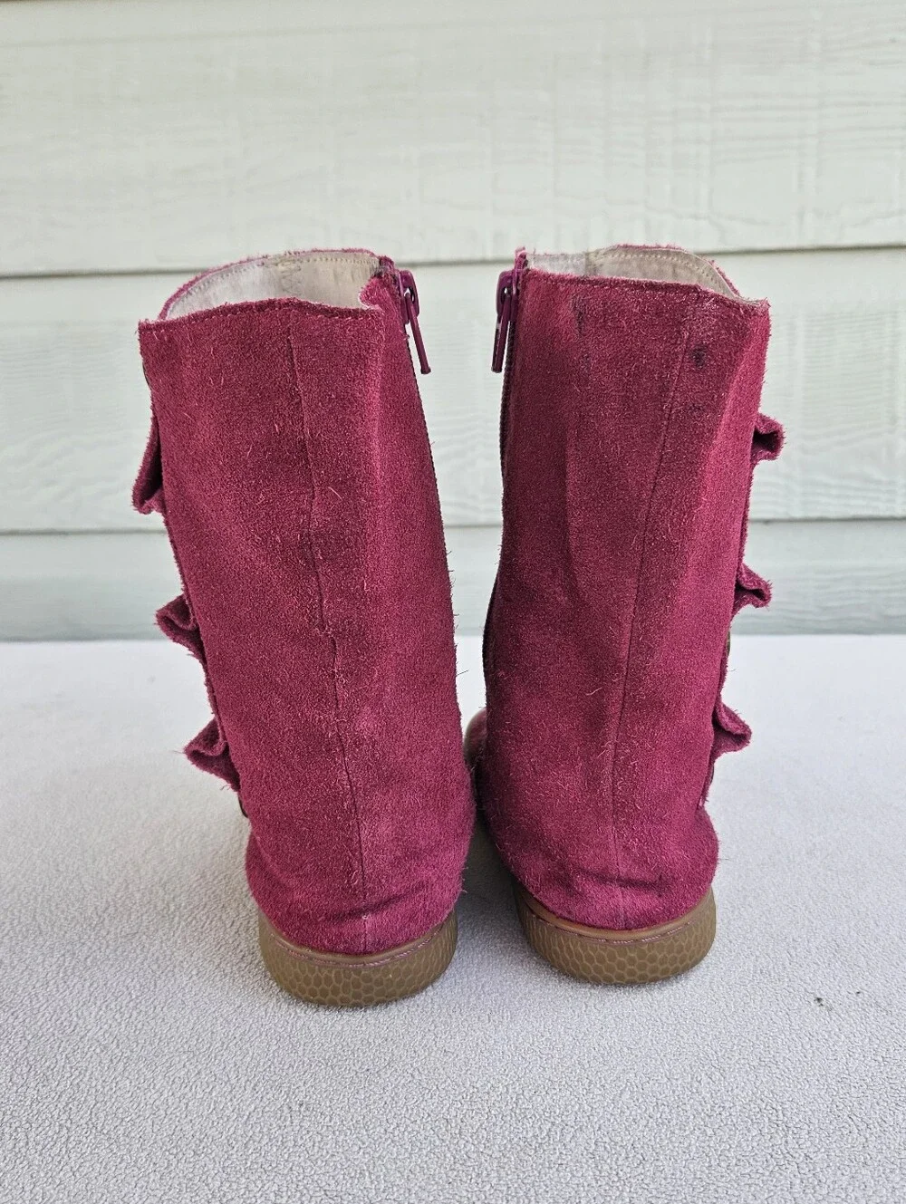 Livie & Luca Tiempo Toddler SZ 12 Fuchsia Classic Suede Pink Leather Riding Boot